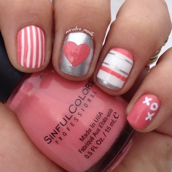 Valentine's Day Nail Art