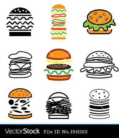 Vector Burger Icon