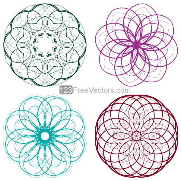 Vector Decorative Circle Clip Art
