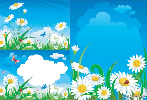 Vector Summer Flower Clip Art