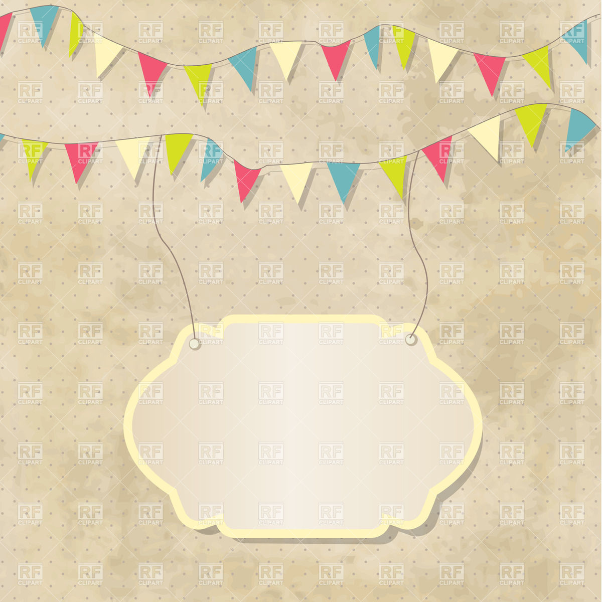 Vintage Birthday Border Clip Art