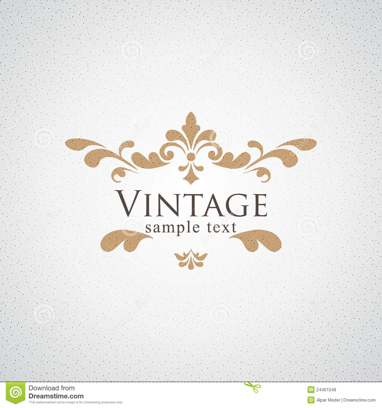 Vintage Floral Frame Vector Free