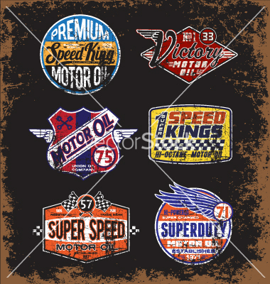 Vintage Motor Oil Labels