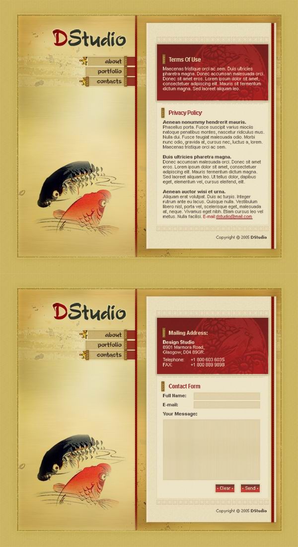 Vintage Web Design Templates Vintage Web Design Templates