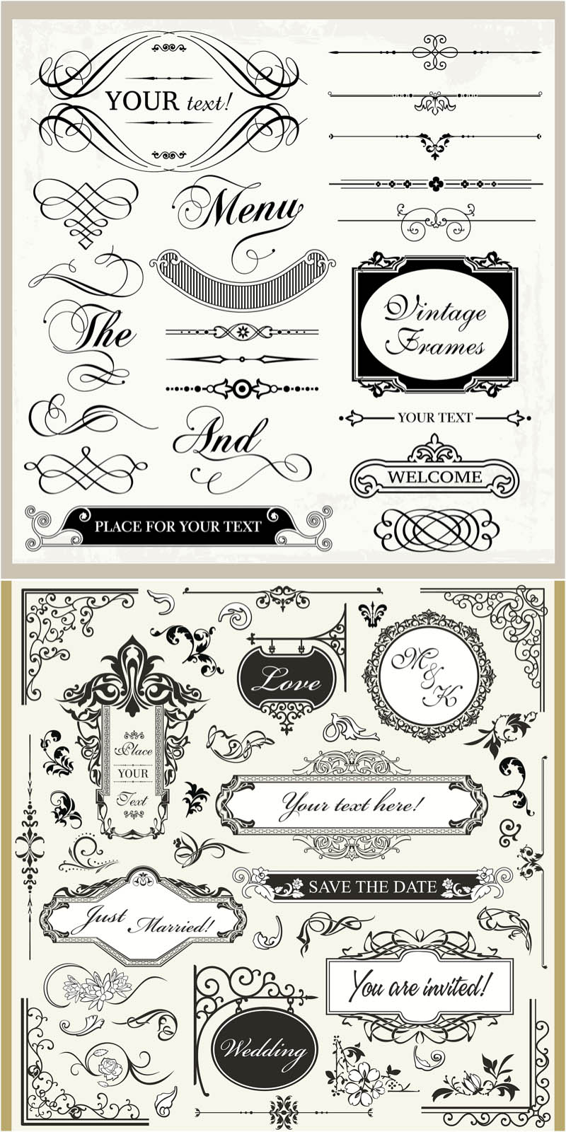 13 Photos of Wedding Border Vector