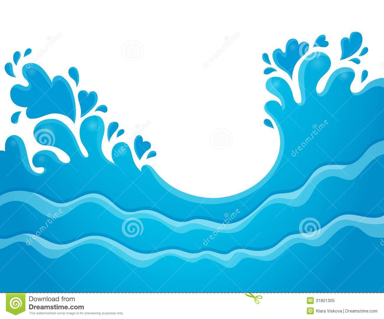 Water Splash Vector Illustration