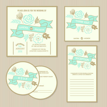 Wedding Invitation Design Vector