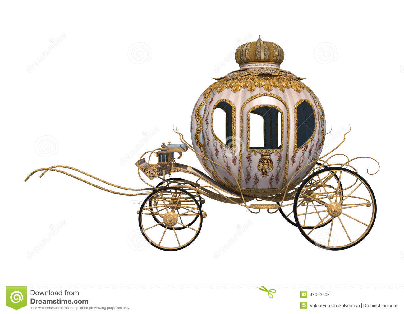 White Cinderella Carriage