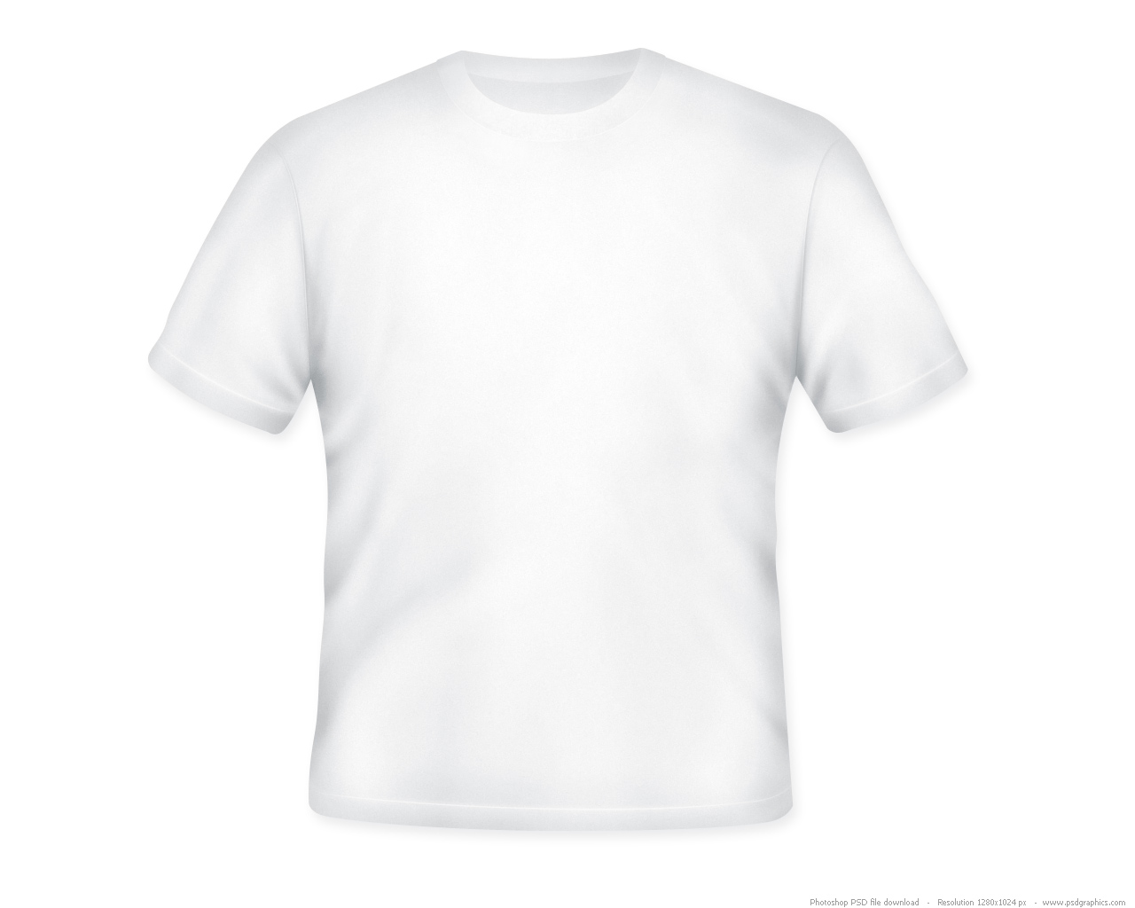 White T-Shirt Template White T-Shirt Template