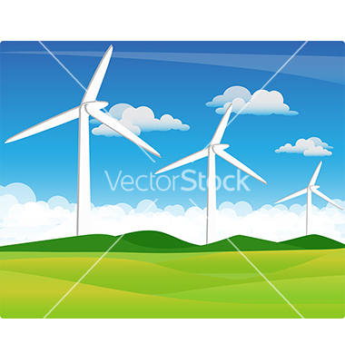 Wind Turbine Vector