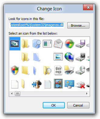 Windows 8 Change Library Icon