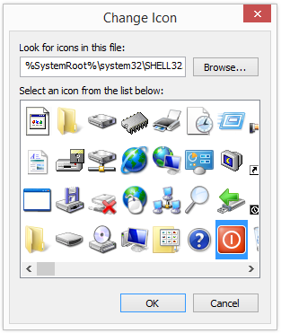 Windows 8 Change Library Icon
