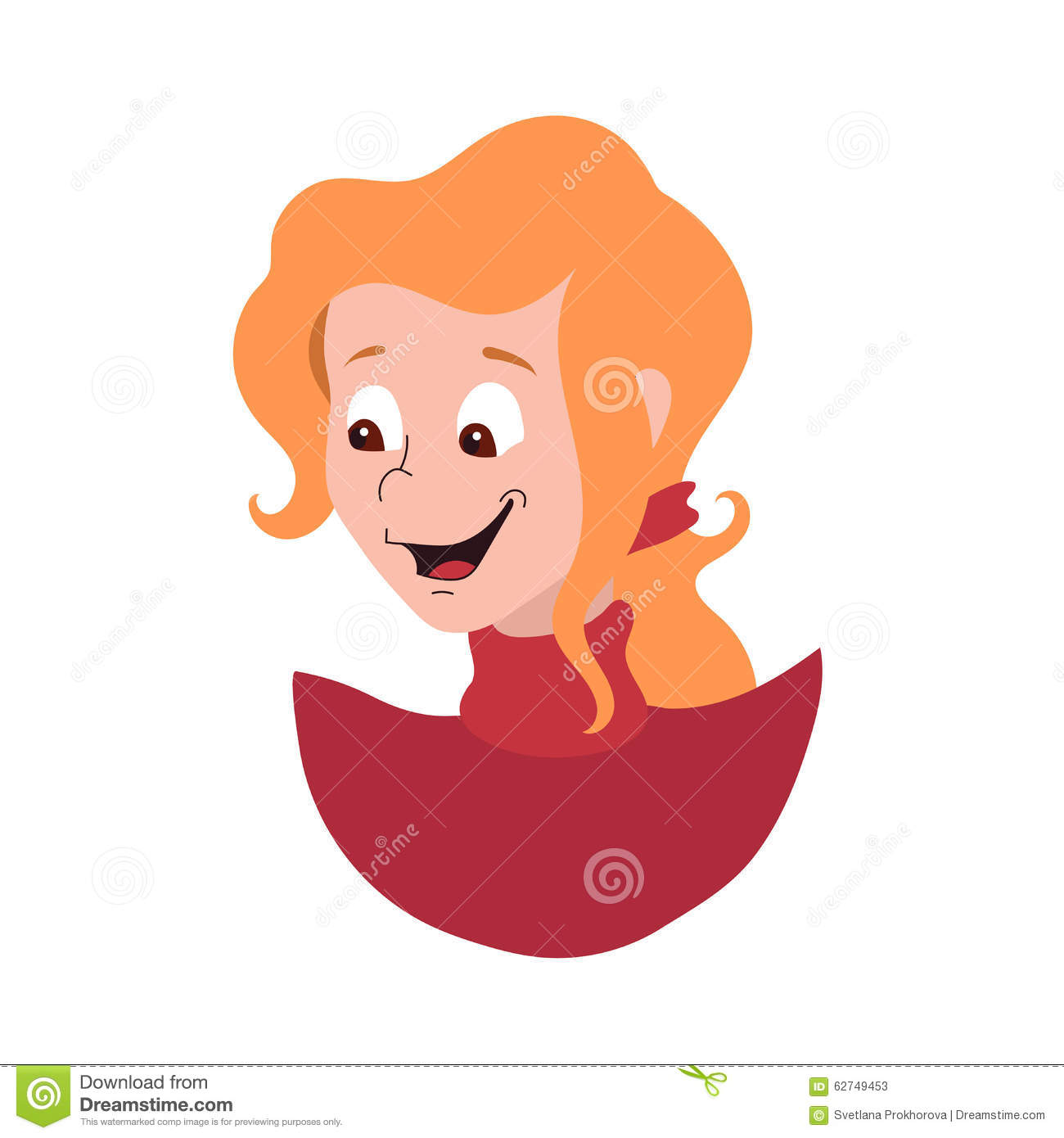 Woman Face Vector Illustration