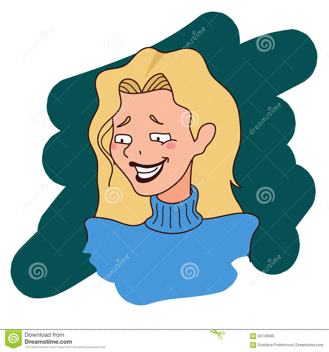 Woman Face Vector