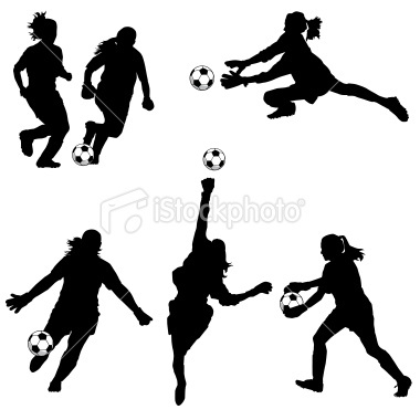 Woman Soccer Player Silhouette