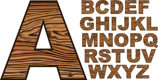 Wood Alphabet Letters Fonts