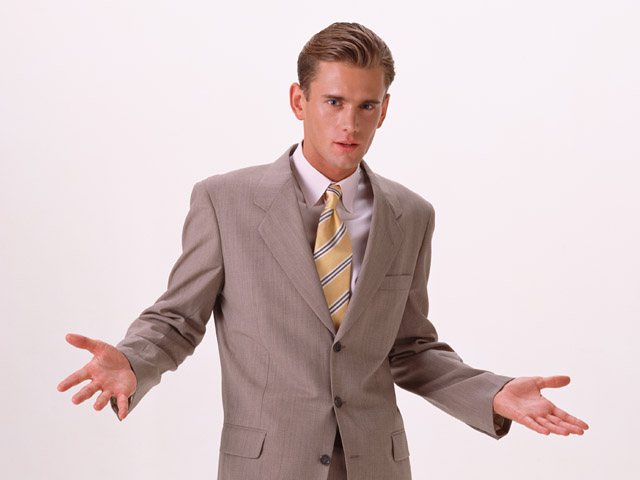 Young Men in Business Suits