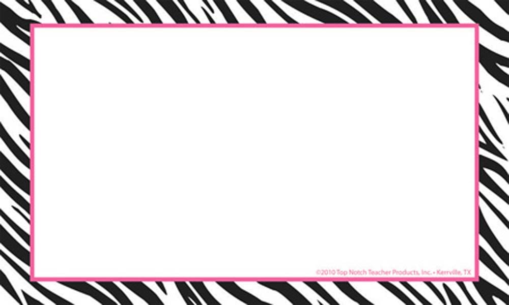 Zebra Print Border Clip Art Free