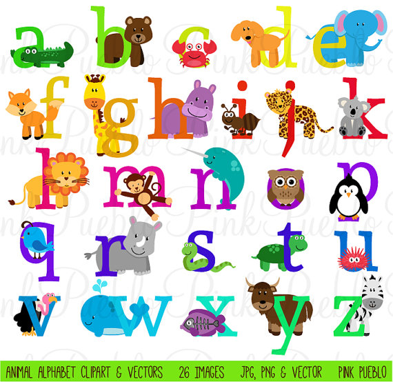 free clip art animal letters - photo #36