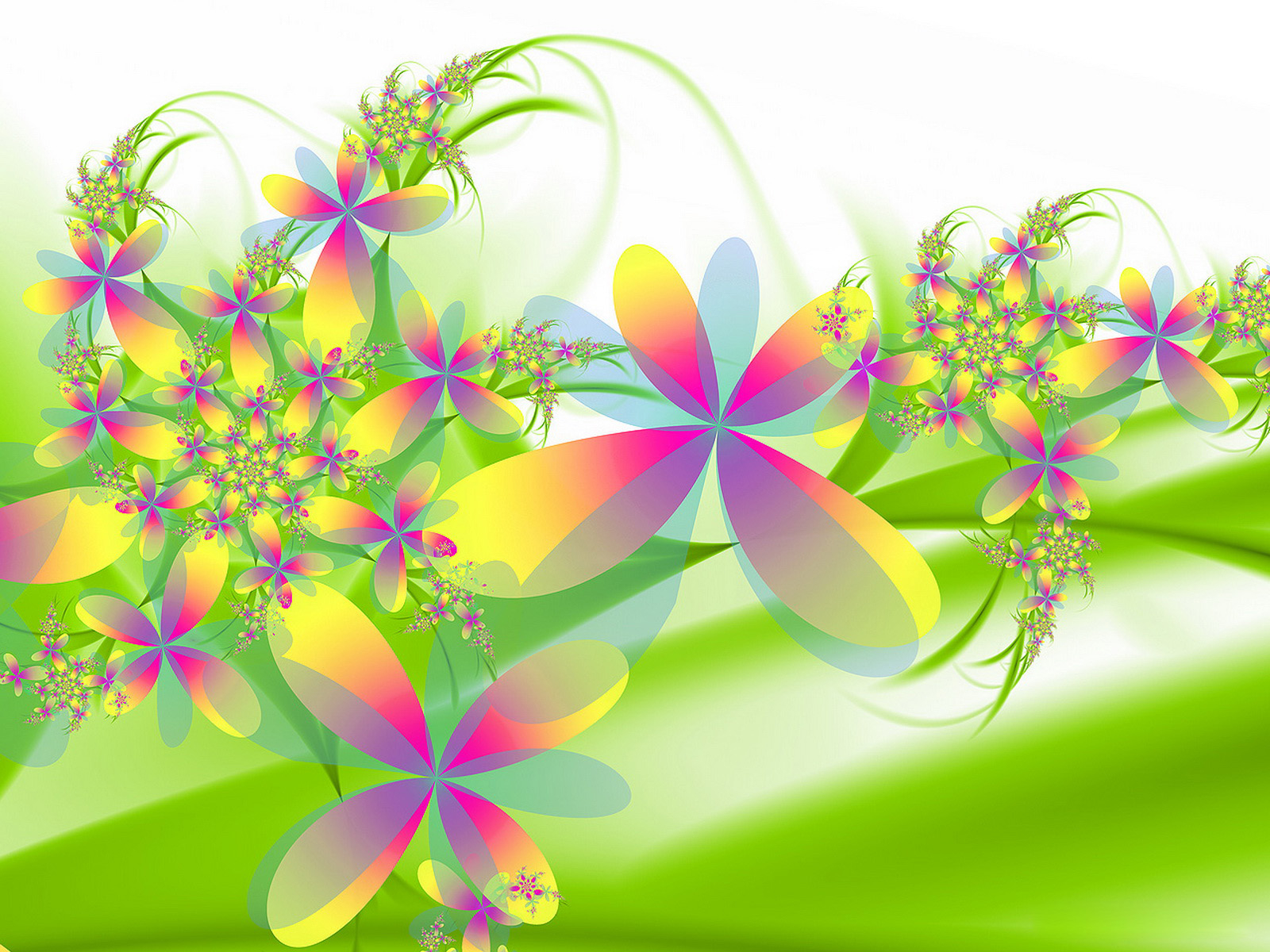 3D Beautiful Flowers Desktop