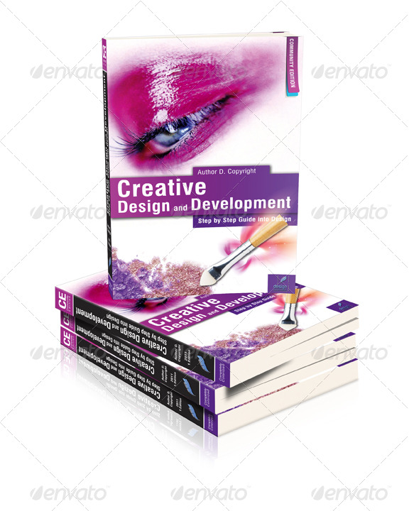 3D Book Cover Template