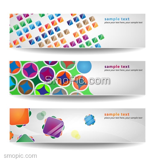 A Set Of 3 Clean Vector Banners A Set Of 3 Clean Vector Banners
