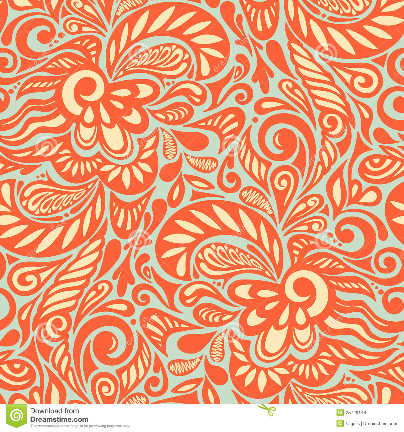 Abstract Floral Design Pattern
