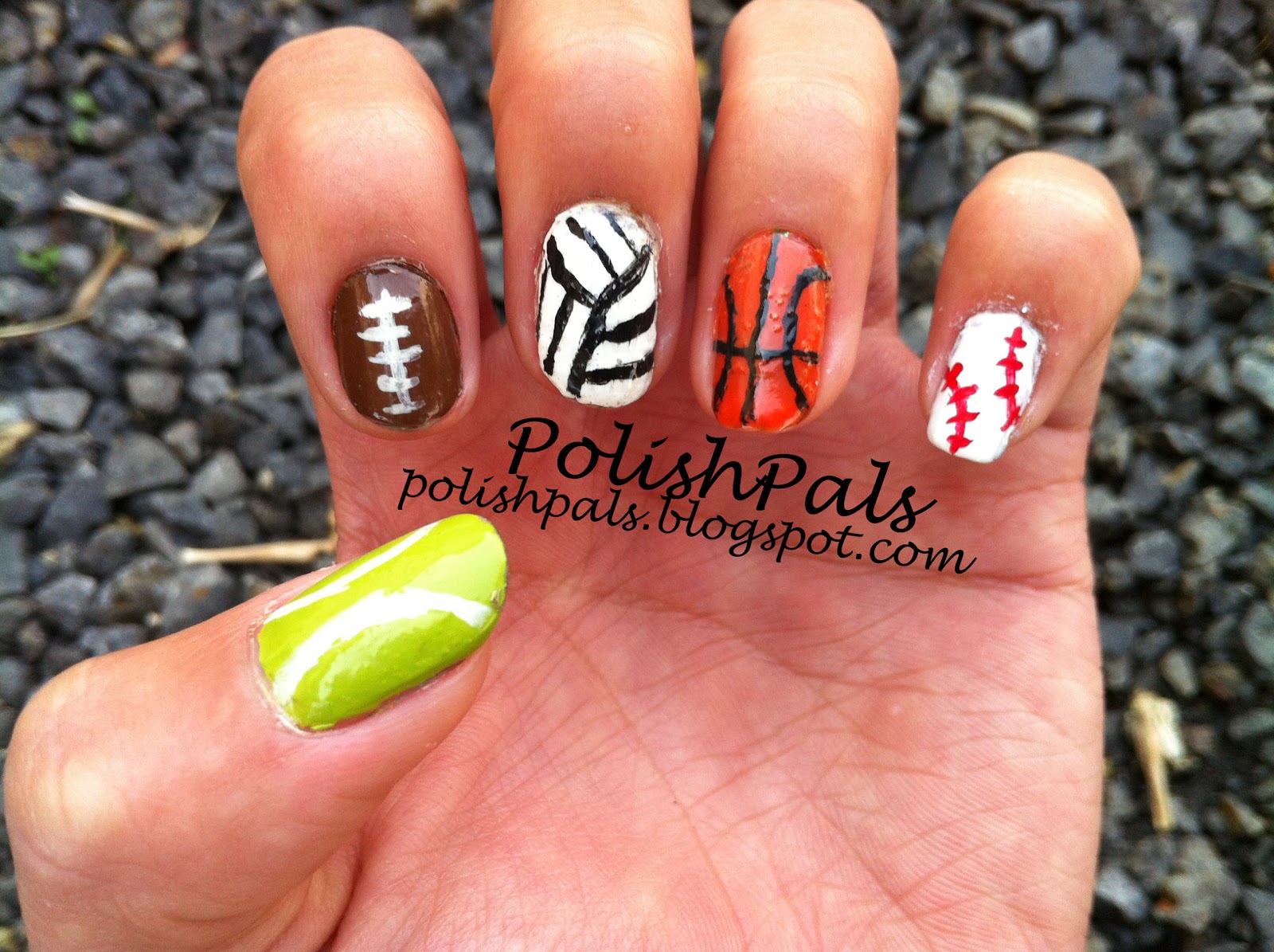 Acrylic Nail Designs Sports