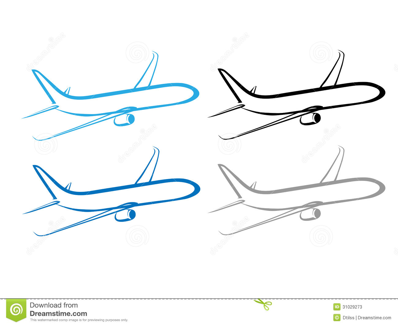 Airplane Vector Logo Airplane Vector Logo