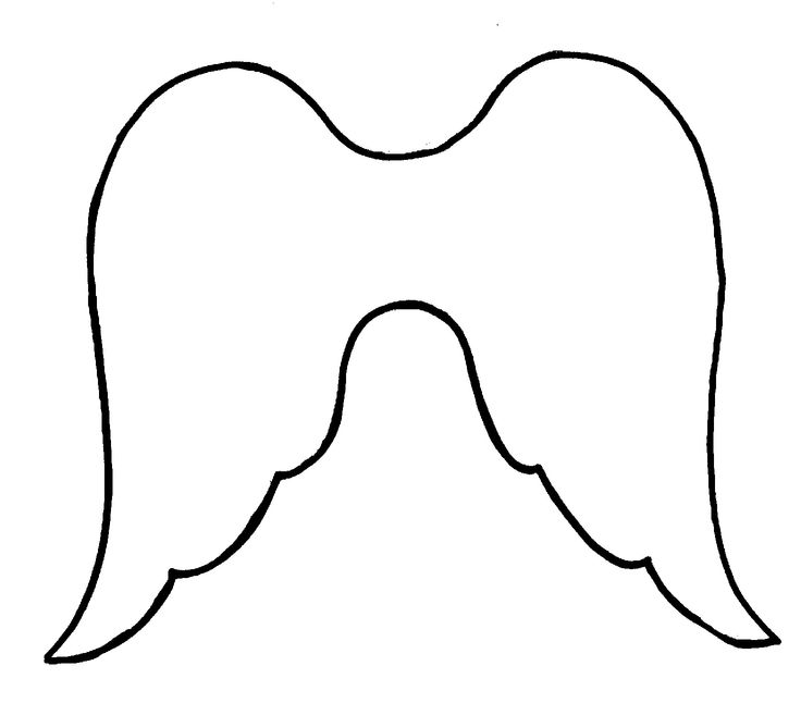 Angel Wings Pattern Template