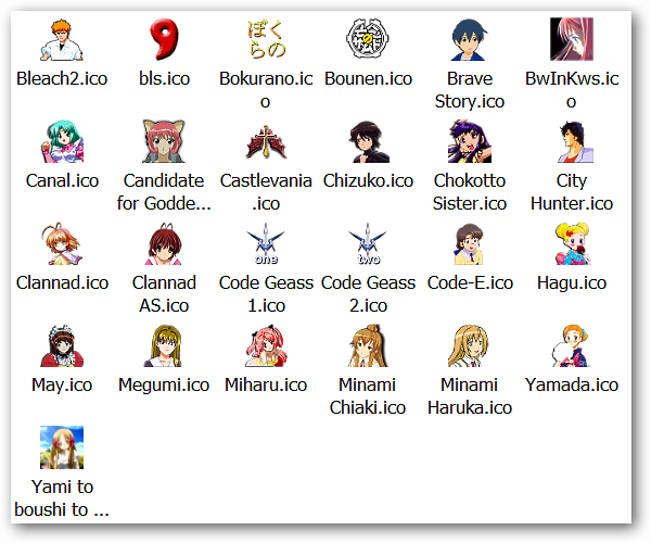 Anime Desktop Icons