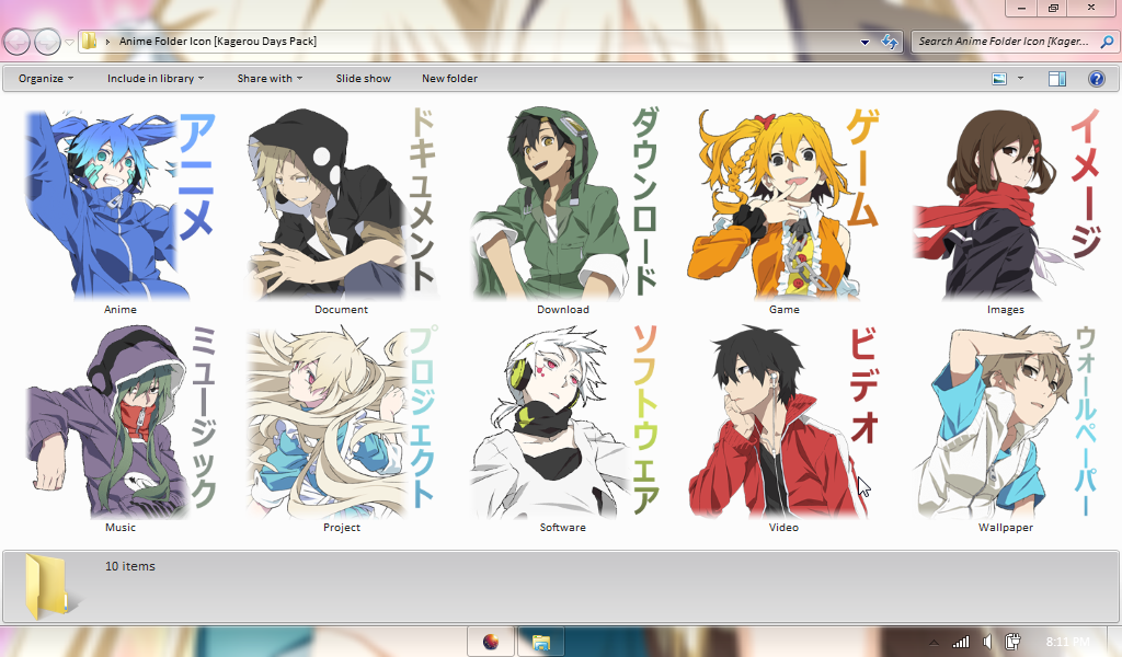 Anime Folder Icon Pack