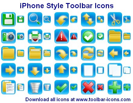 Apple iPhone Toolbar Icons