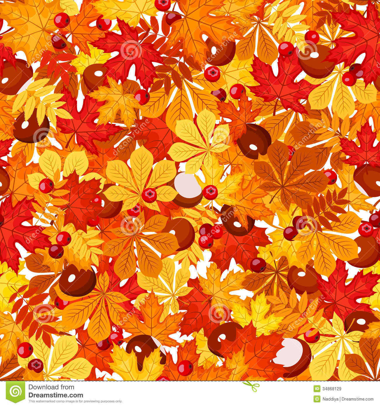 Autumn Fall Leaves Patterns