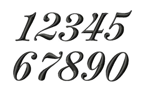 Big Fancy Numbers Font
