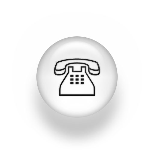 Black and White Telephone Icon