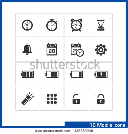 Black Calendar Icon Vector