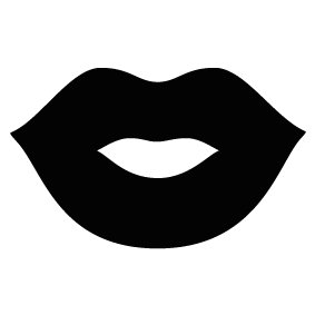 Black Woman Lips Silhouette
