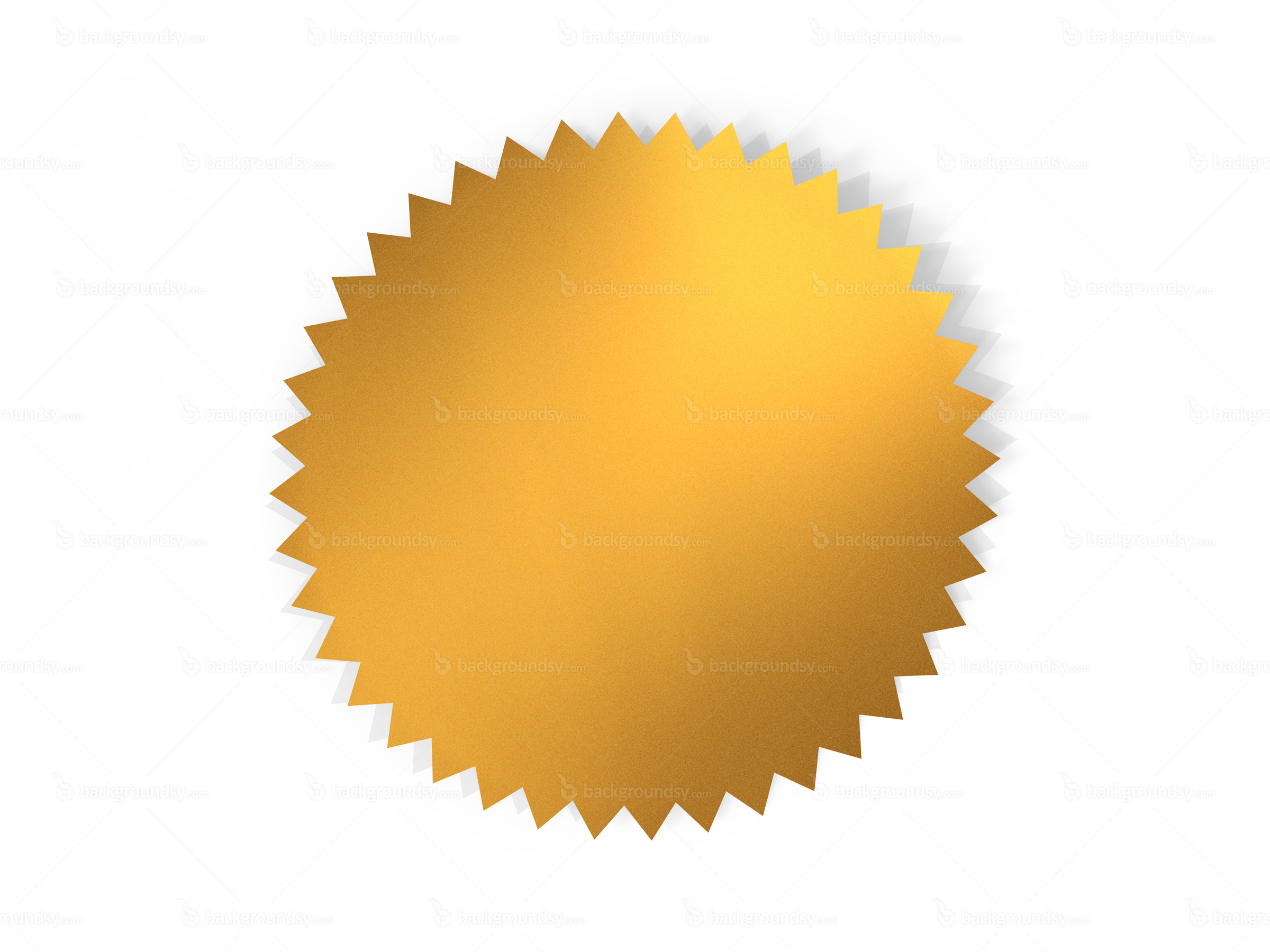 Blank Gold Seal Blank Gold Seal