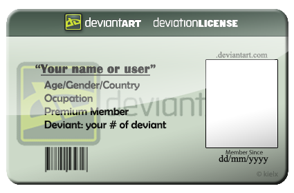 Blank ID Card Template Photoshop