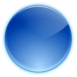 Blue Button Round Icons