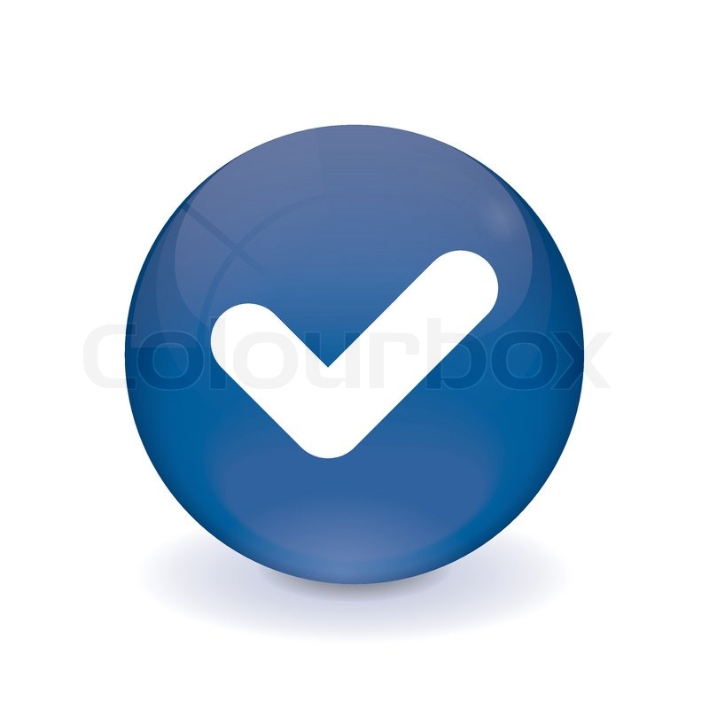 Blue Check Mark Icon