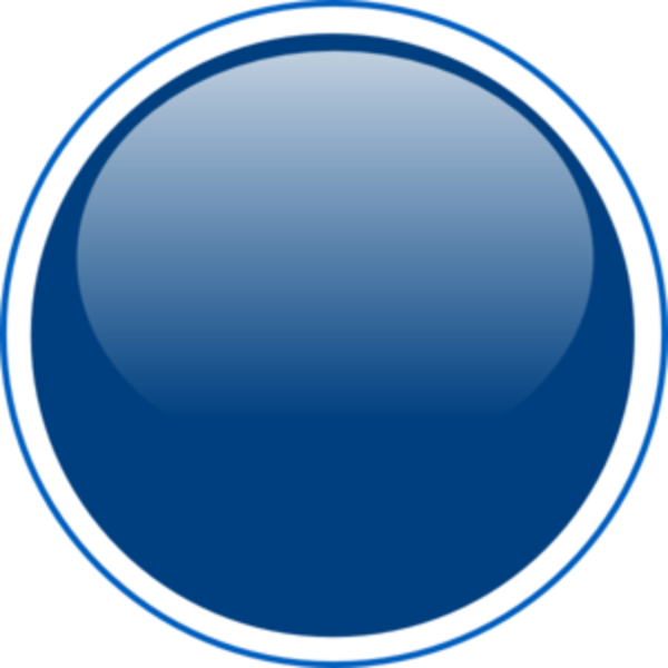 Blue Circle Button Icon