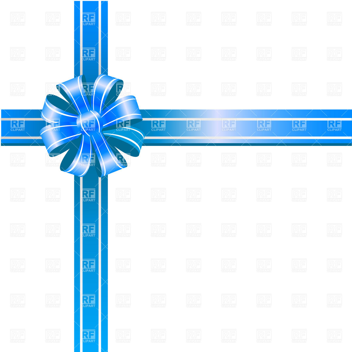 Blue Ribbon Bow Clip Art