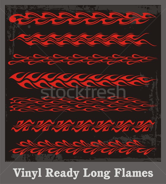 Border Flame Vector Graphics