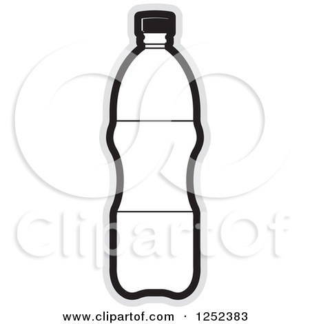 Bottle Clip Art Black and White