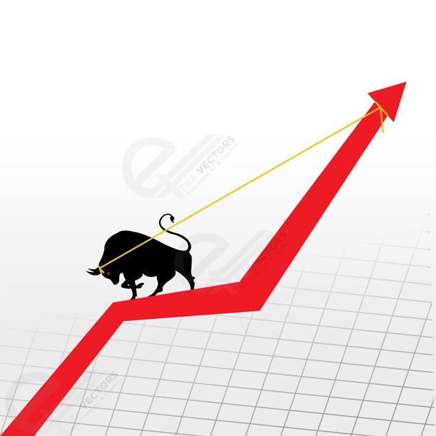Bulls Market Graphs Up