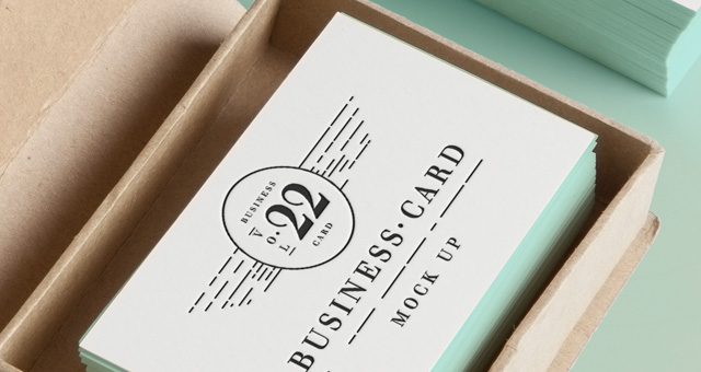 Business Card Mock Up Template PSD