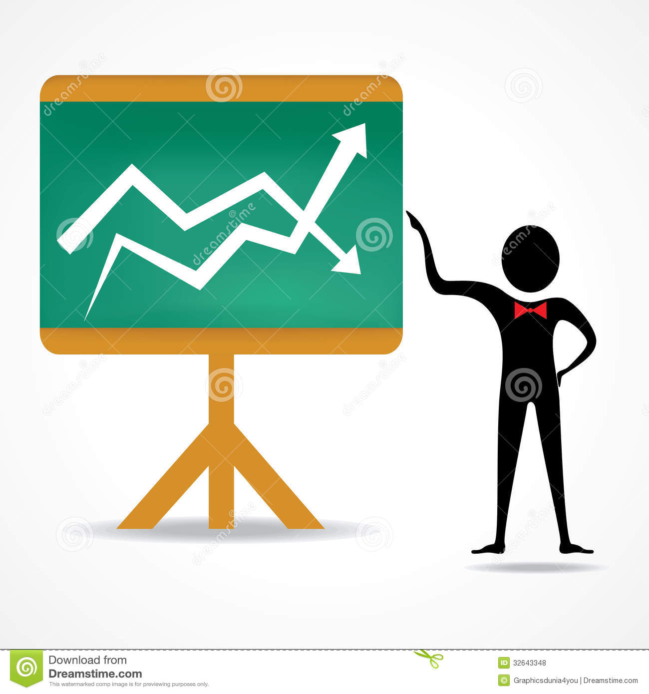 Business Graphs Up and Down