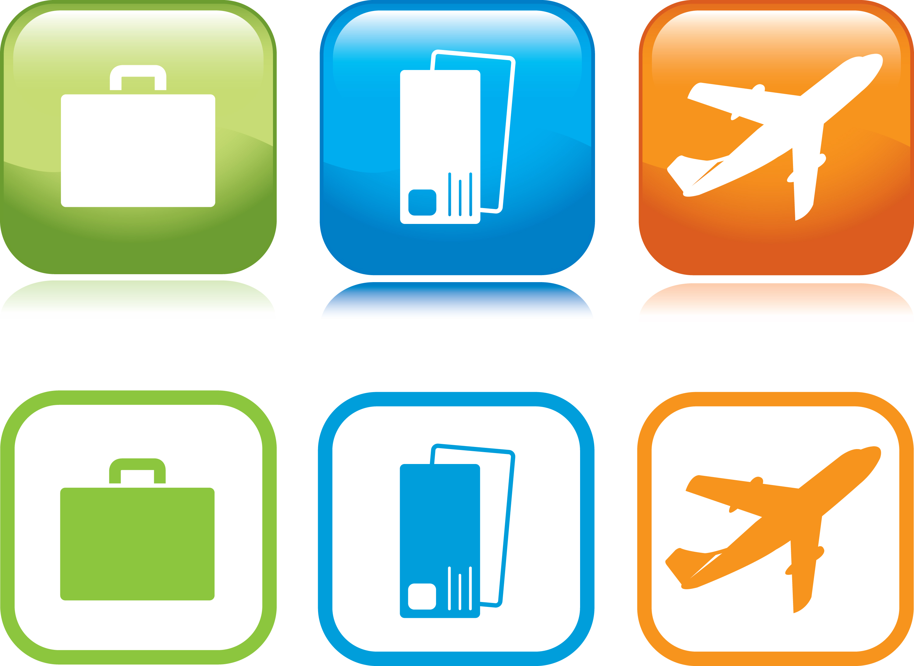 Business Travel Icons